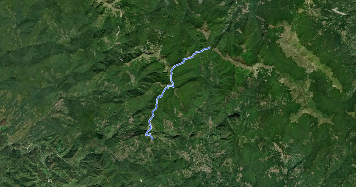 Маршрут Garfagnana Trekking - Tappa 6 на спутниковом снимке