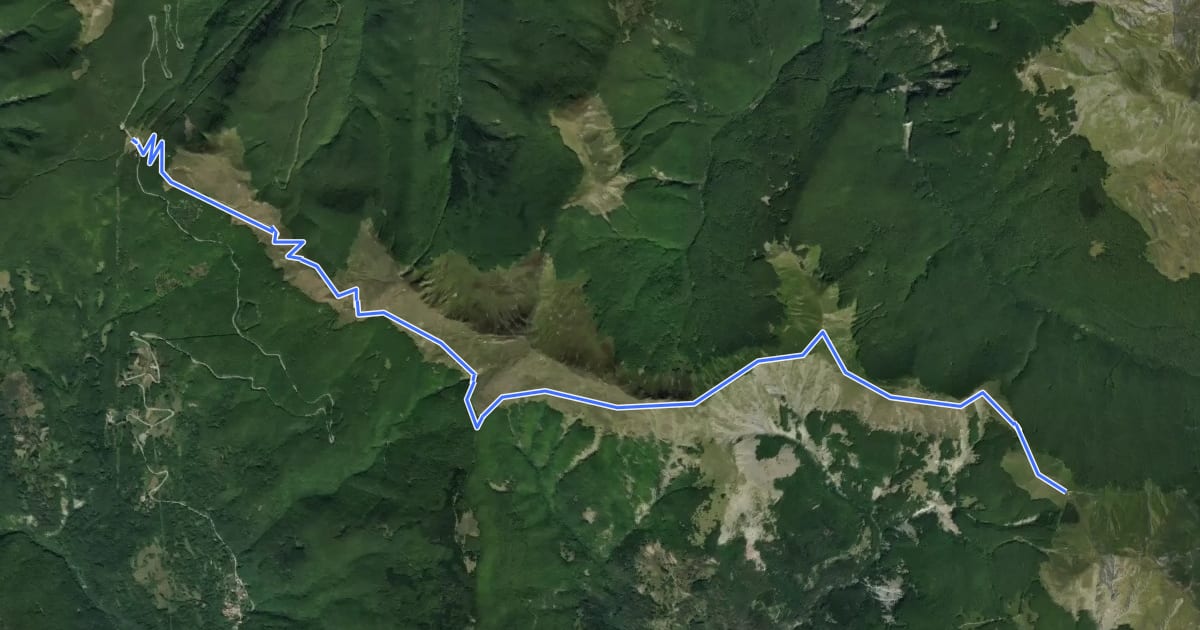 Маршрут Garfagnana Trekking - Tappa 7 на спутниковом снимке