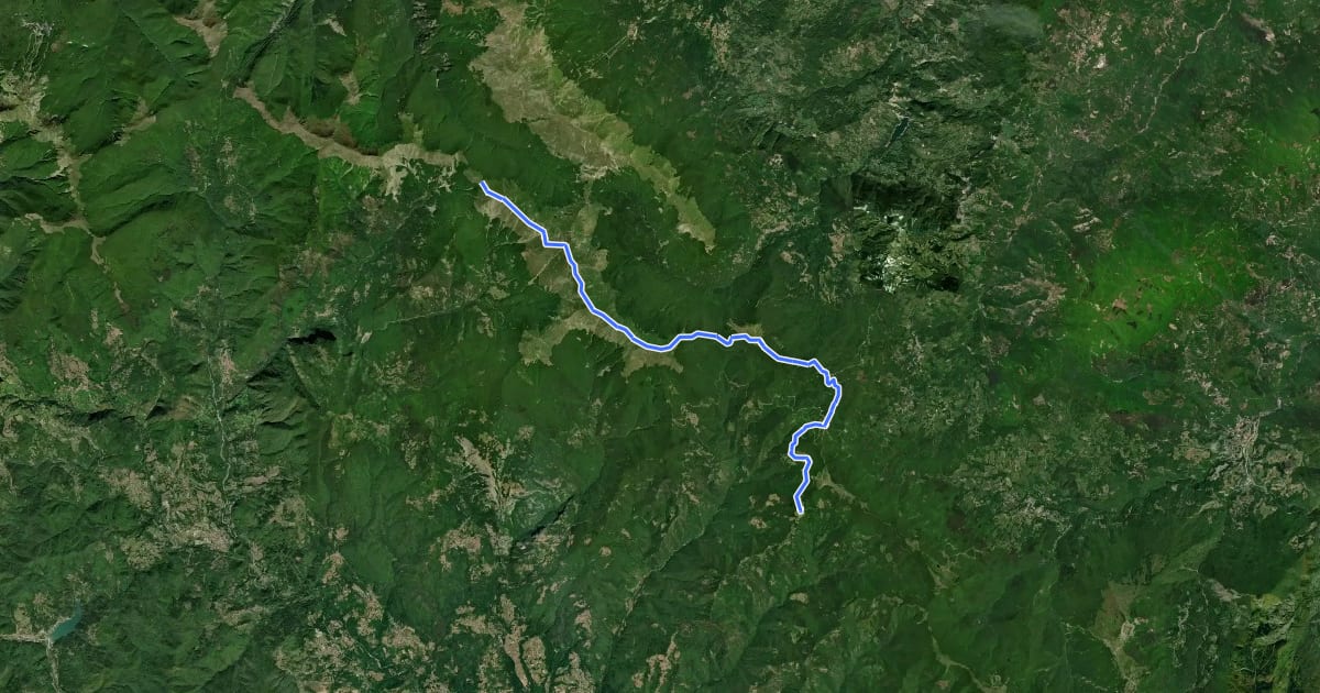 Маршрут Garfagnana Trekking - Tappa 8 на спутниковом снимке