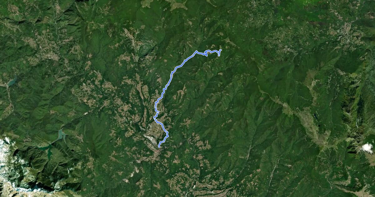 Маршрут Garfagnana Trekking - Tappa 9 на спутниковом снимке