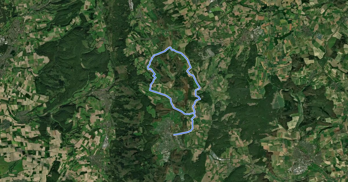 Маршрут Garten-Traum-Tour (E-Bike-Tour) на спутниковом снимке
