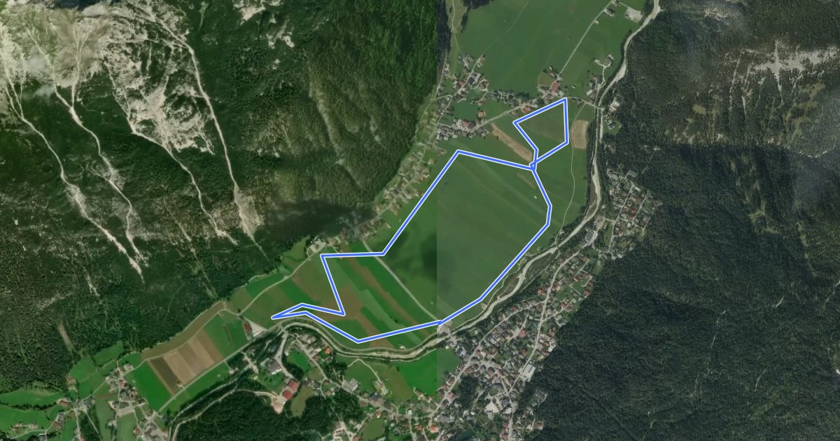 Маршрут Gasse на спутниковом снимке