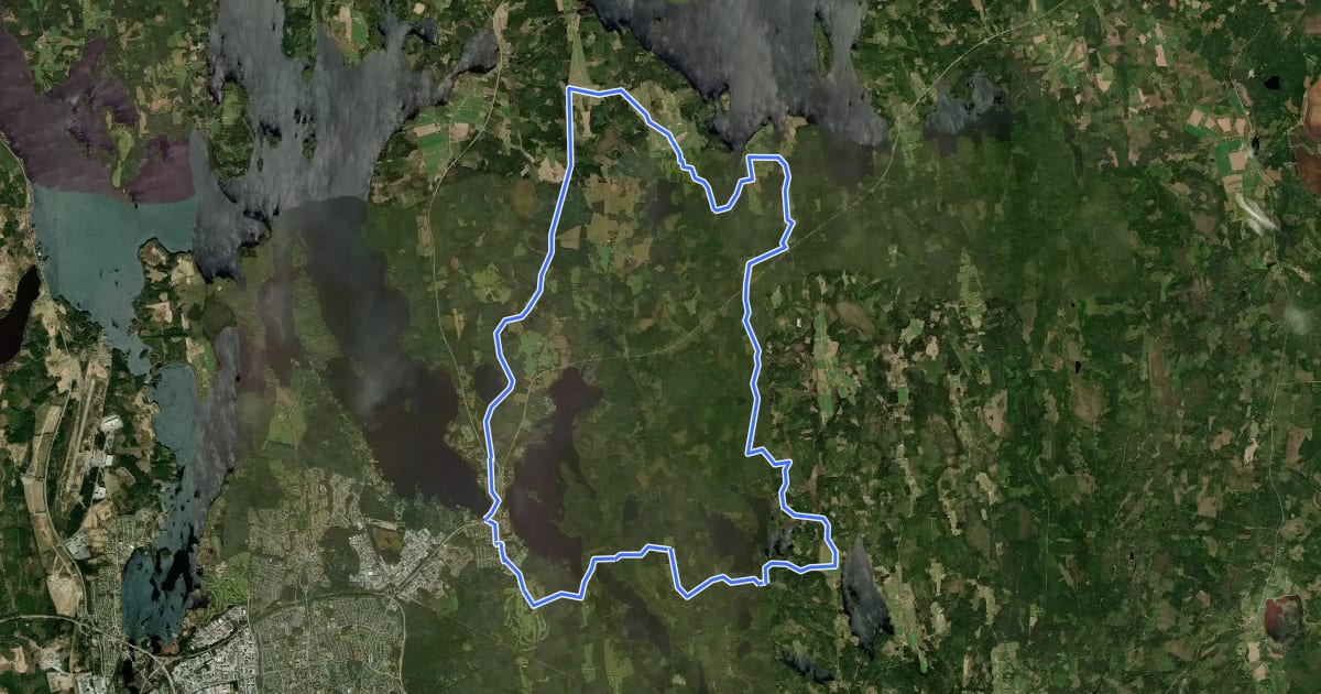 Маршрут Gasslanda CX на спутниковом снимке
