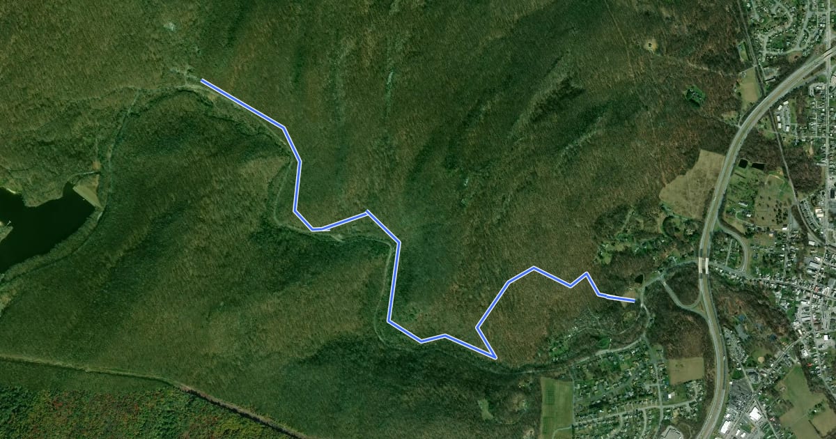 Маршрут Gateway Trail на спутниковом снимке