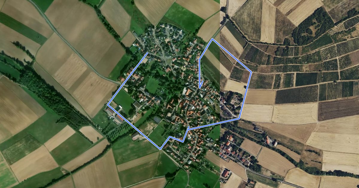 Маршрут Gauersheim - Marienweg на спутниковом снимке
