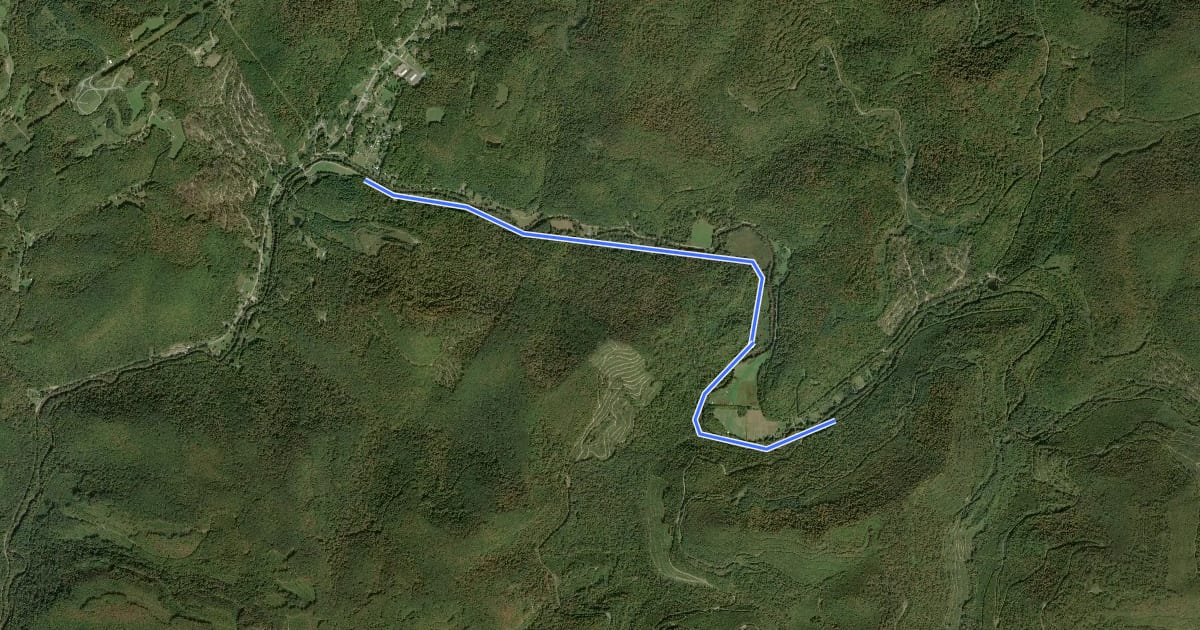 Маршрут Gauley River Trail на спутниковом снимке