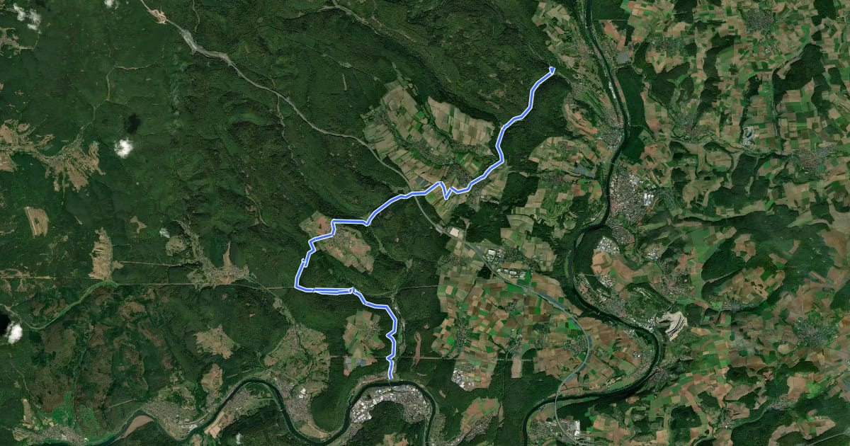 Маршрут Gebietswanderweg Roter Balken: Hafenlohrtal - Hasloch на спутниковом снимке