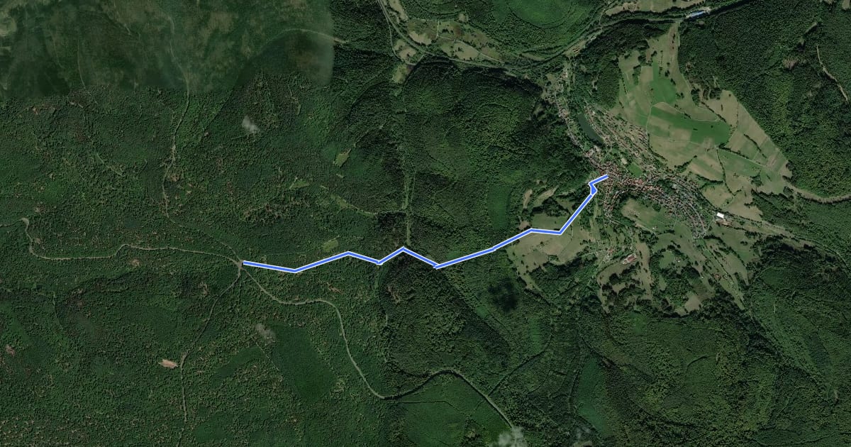 Маршрут Gebietswanderweg Roter Doppelbalken: Neuhütten - Sieben Wege на спутниковом снимке