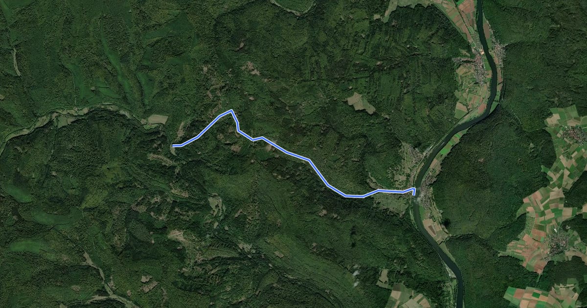 Маршрут Gebietswanderweg Rotes Dreieck, Hafenlohrtal Forsthaus Diana - Neustadt am Main на спутниковом снимке