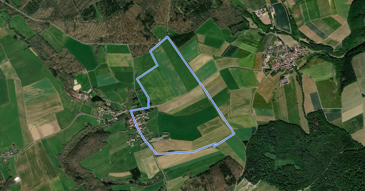 Маршрут Gebrother Obstweg на спутниковом снимке