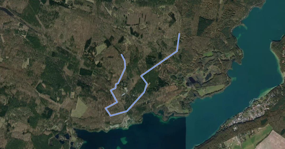 Маршрут Gedenksteinwanderweg на спутниковом снимке