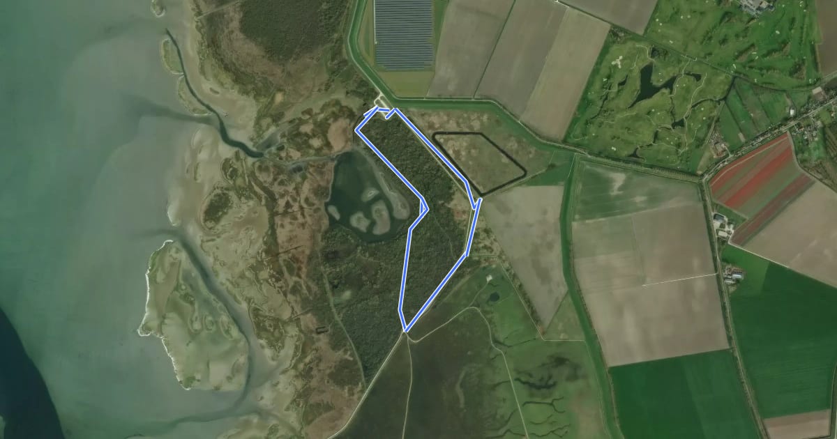 Маршрут Geel на спутниковом снимке