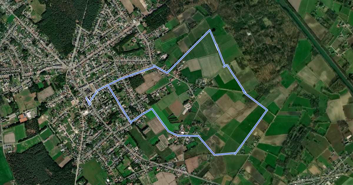 Маршрут Geelgorsroute на спутниковом снимке