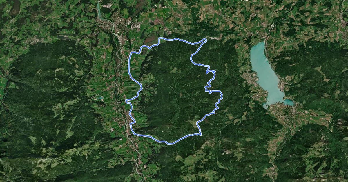 Маршрут Geißach - Richtung Marienstein - Aueralm на спутниковом снимке