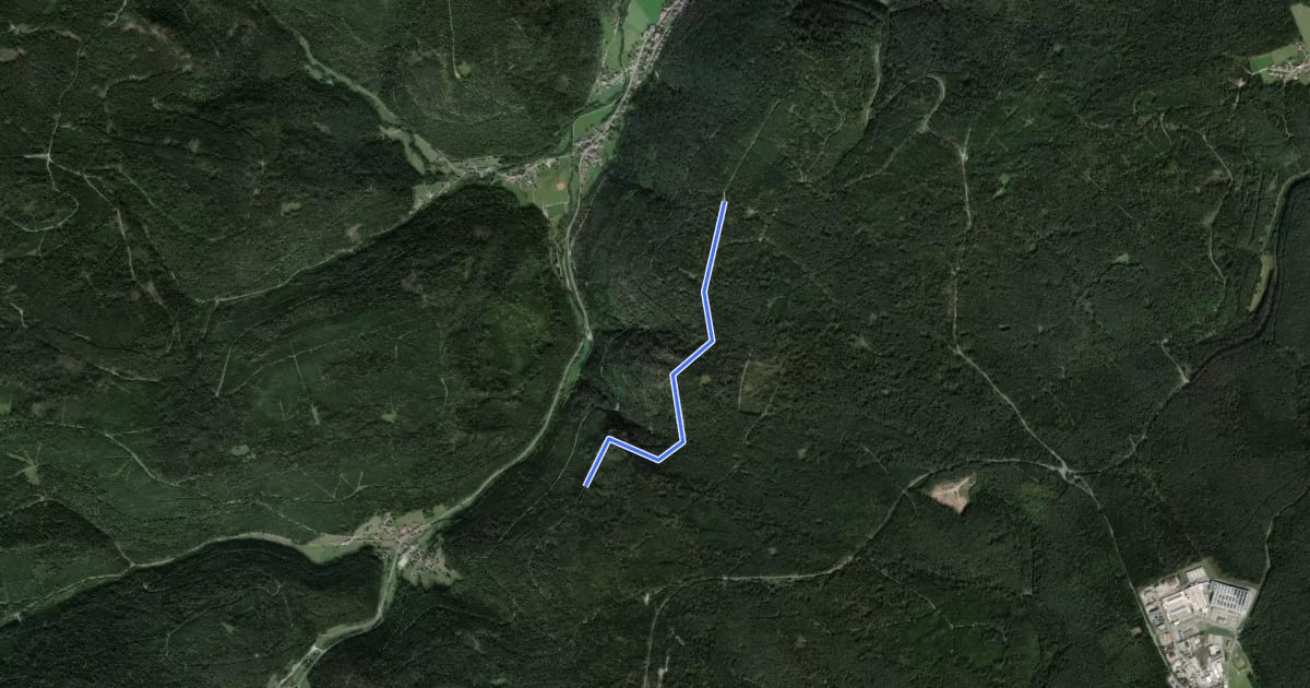 Маршрут Geißelhart - Hummelberghütte на спутниковом снимке