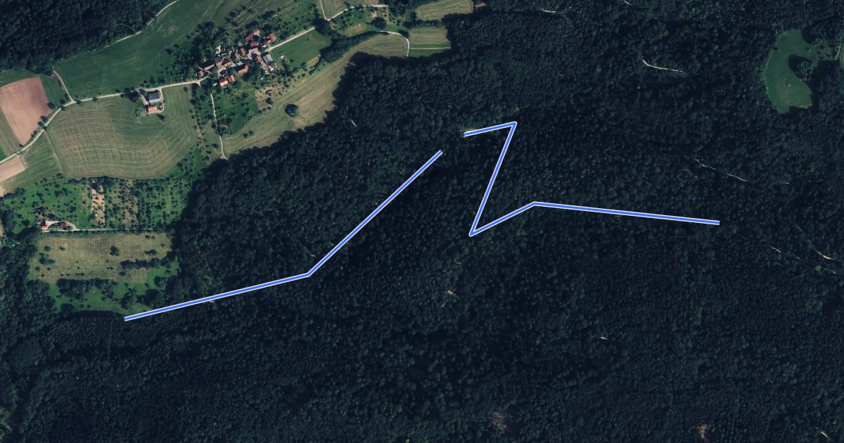 Маршрут Geigelsberg на спутниковом снимке