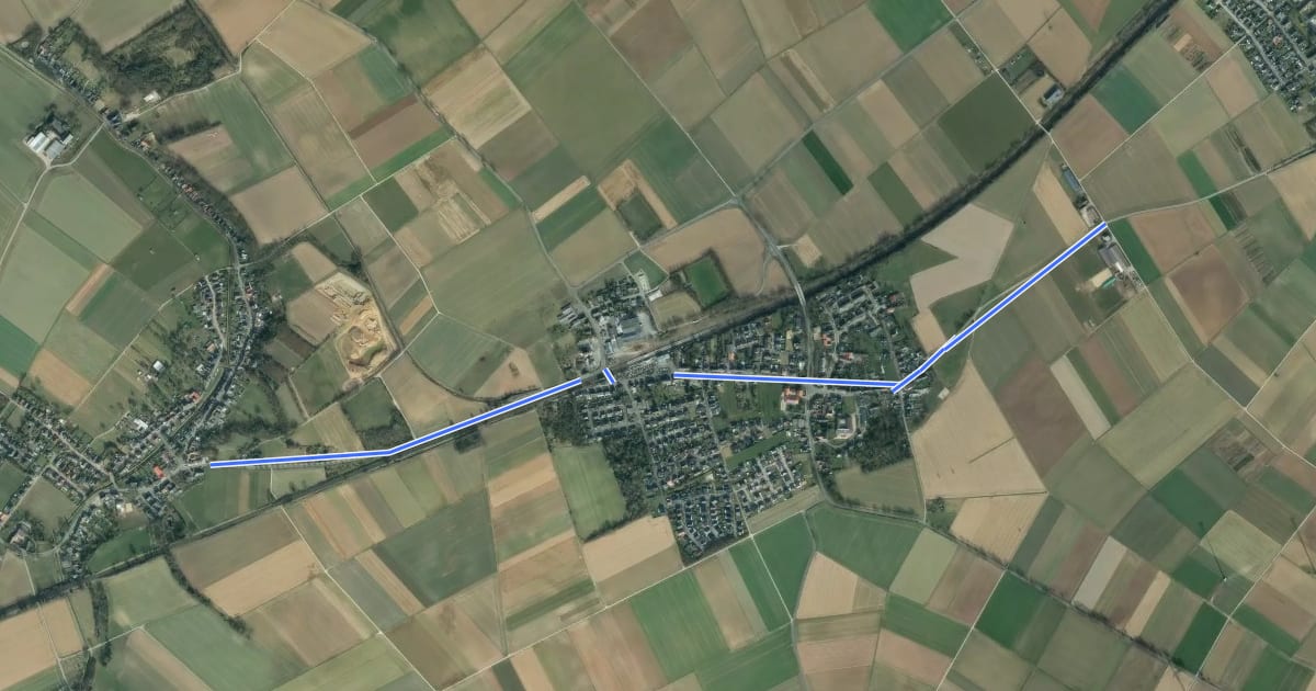 Маршрут Geilenkirchen (06) - Geilenkirchen (09) на спутниковом снимке