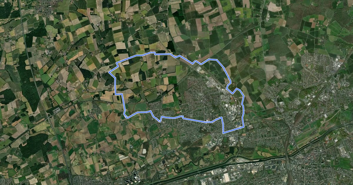 Маршрут Geinegge-Rundweg на спутниковом снимке