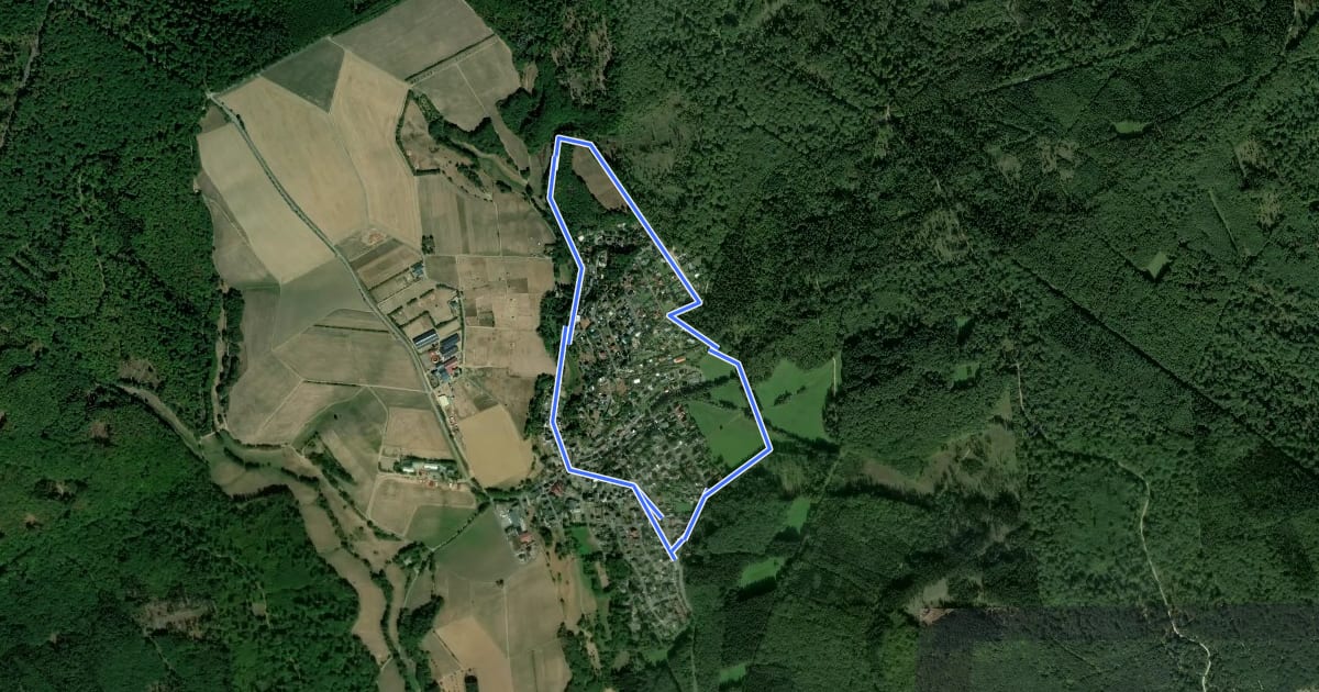 Маршрут Geisenheimer Rundweg C на спутниковом снимке
