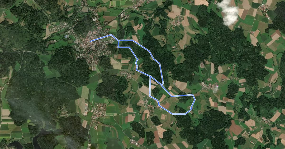 Маршрут Geissbachweg на спутниковом снимке