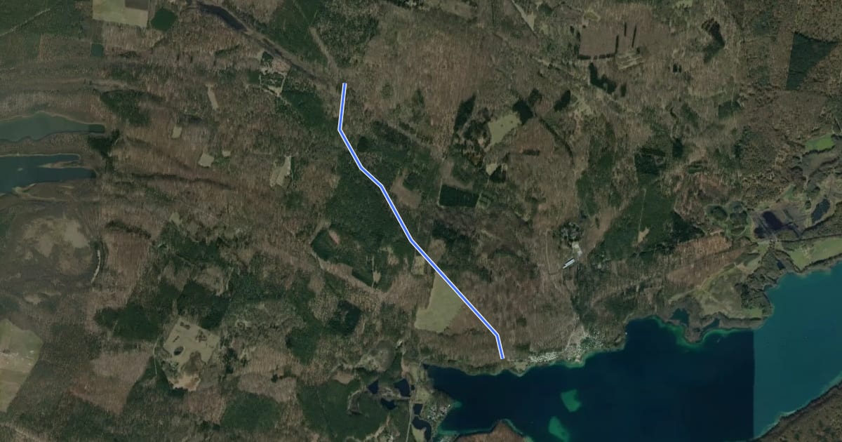 Маршрут Gelber Balken на спутниковом снимке