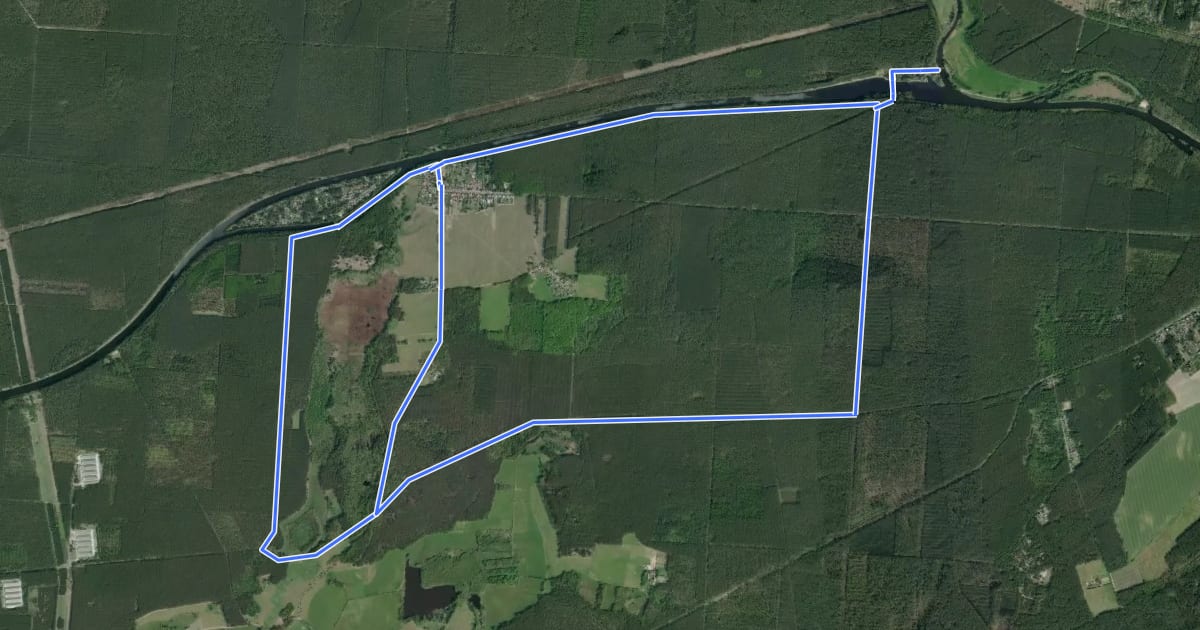 Маршрут Gelber Punkt - Route 9 на спутниковом снимке
