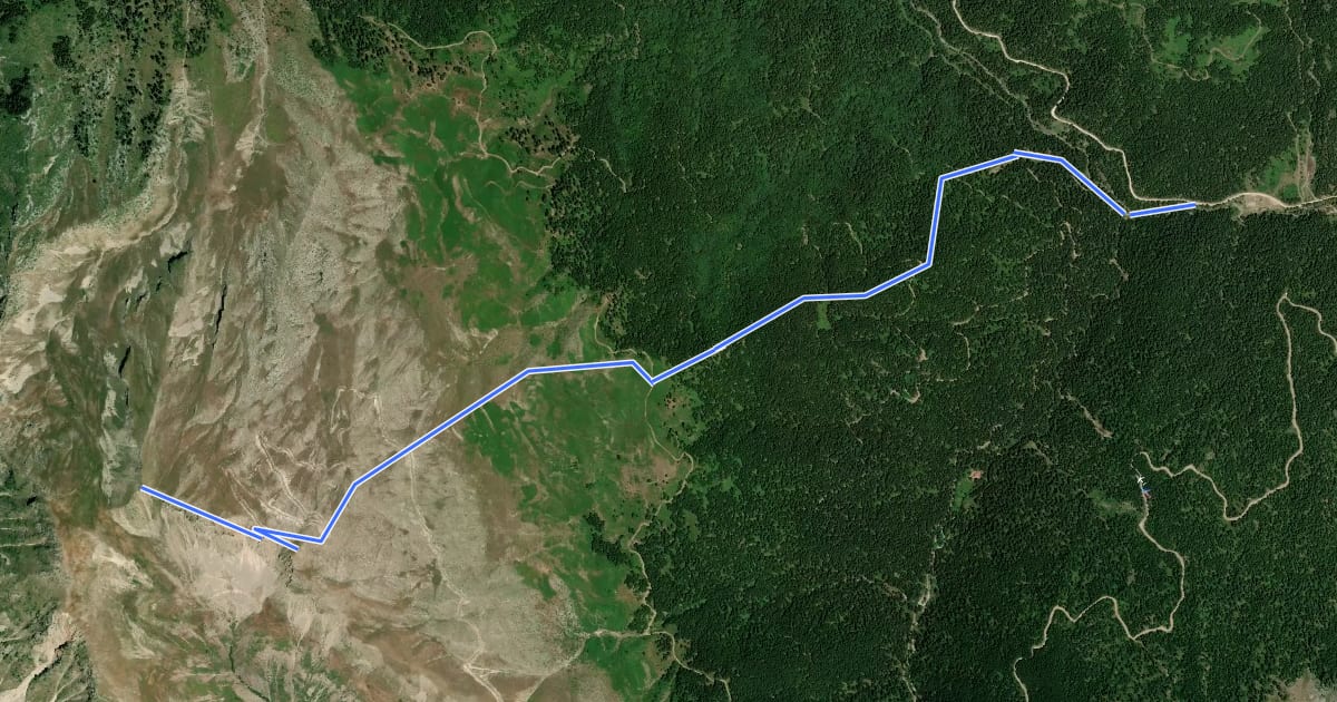 Маршрут Geledaria Loupata Trail на спутниковом снимке