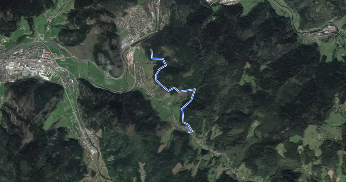 Маршрут Gelgenbühl - Kirnbach Winterberg на спутниковом снимке