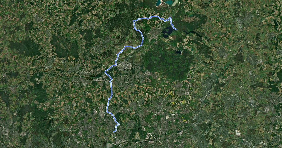 Маршрут Gelsenkirchen-Buer - Haltern, Jugendherberge X18 на спутниковом снимке
