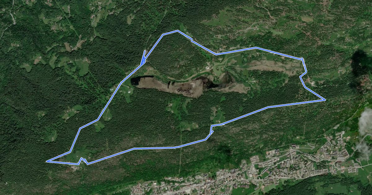 Маршрут Gembro Trail на спутниковом снимке