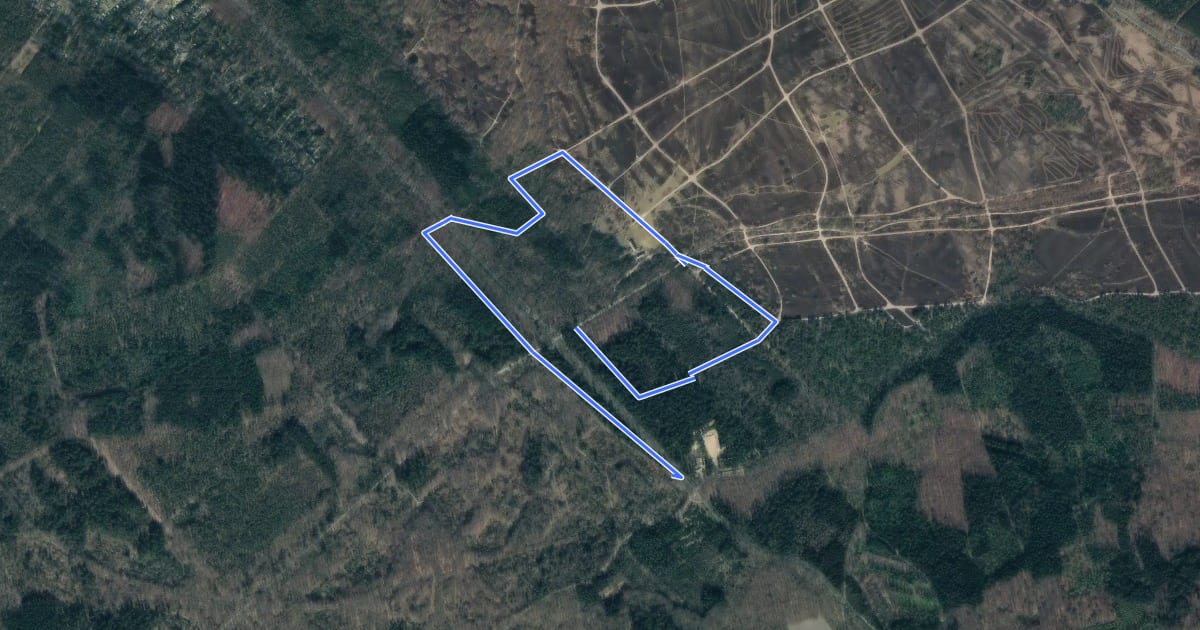 Маршрут Gemeentebos Ermelo 2 на спутниковом снимке