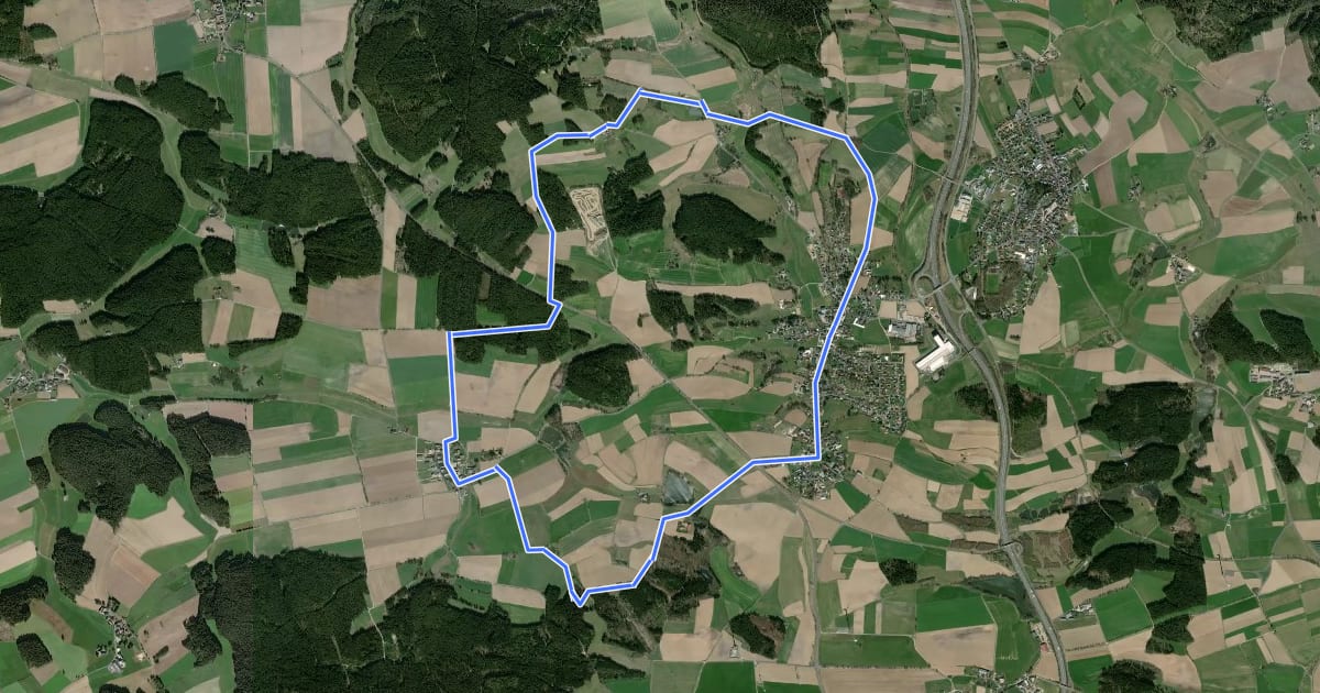 Маршрут Gemeinde Höchstädt, Rundwanderweg 1 на спутниковом снимке