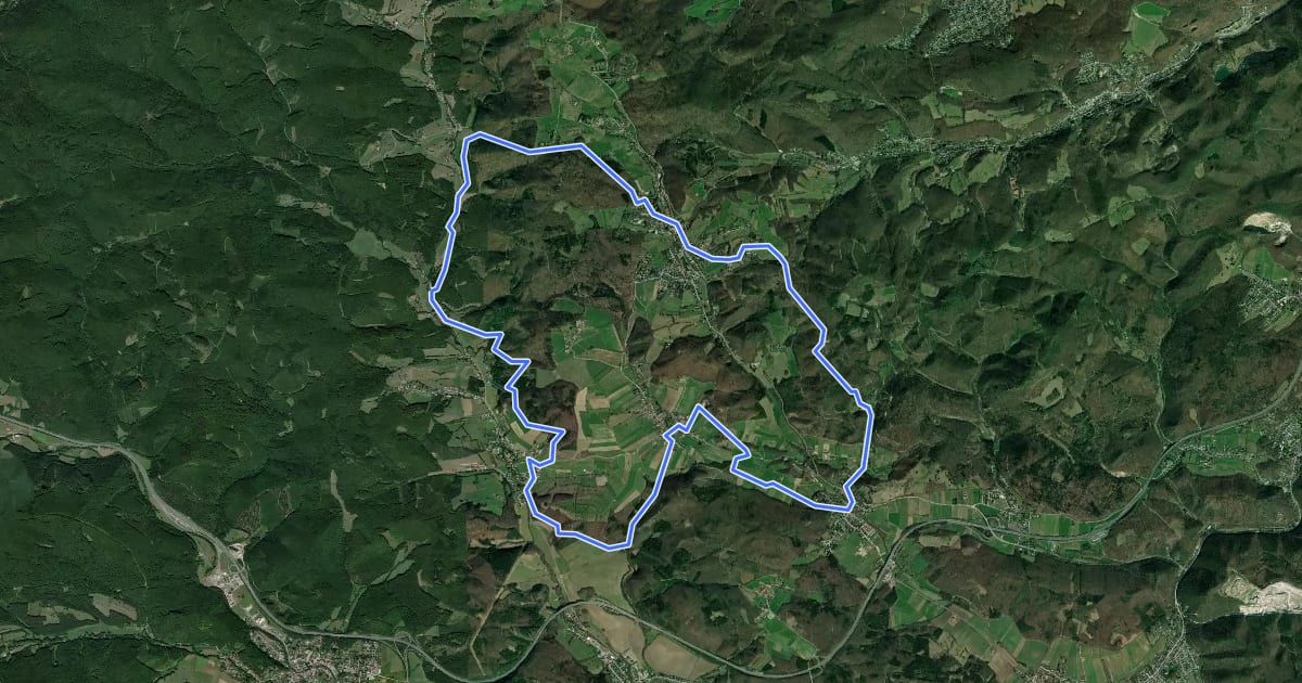Маршрут Gemeinde Rundwanderweg 8 на спутниковом снимке