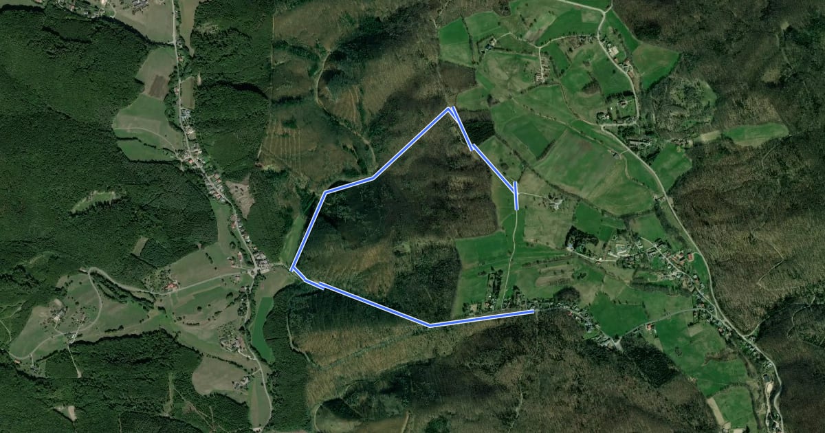 Маршрут Gemeinde Wienerwald Rundwanderweg 3 bei Wöglerin на спутниковом снимке