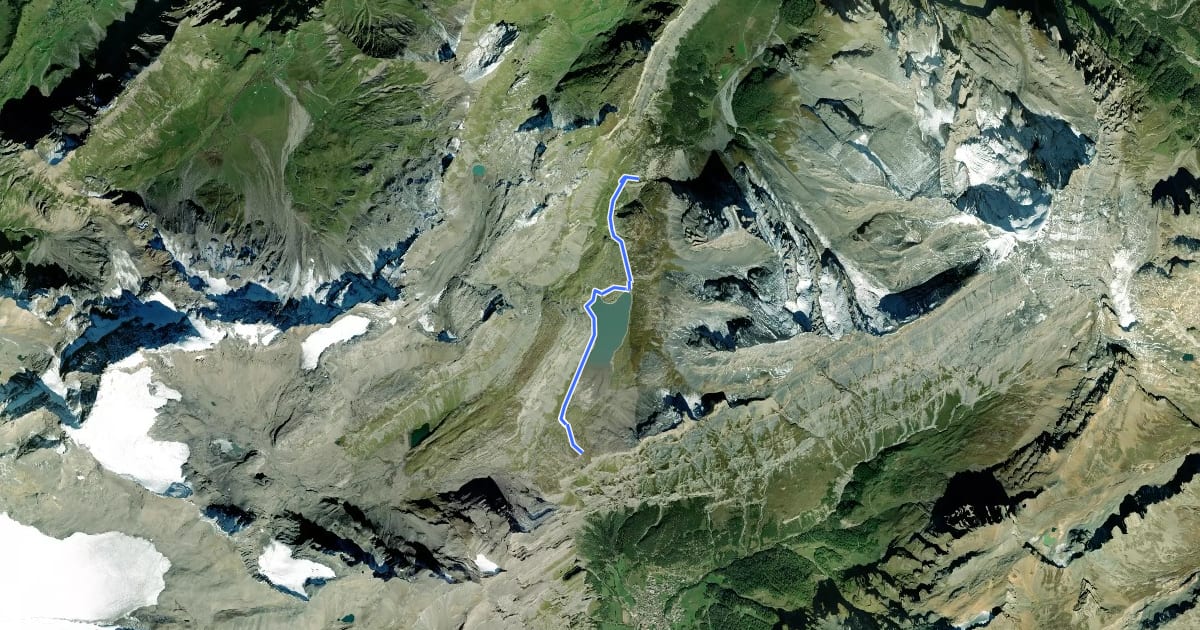 Маршрут Gemmipass Schwarenbach на спутниковом снимке
