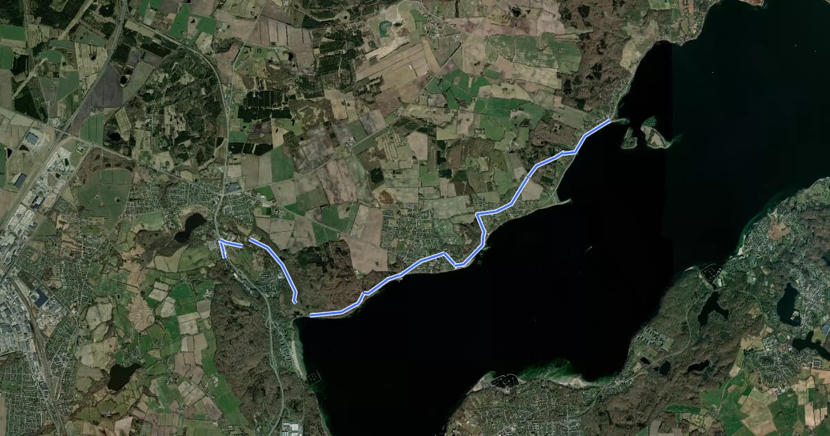 Маршрут Gendarmstien, Bjergetapen (E6 variant) на спутниковом снимке