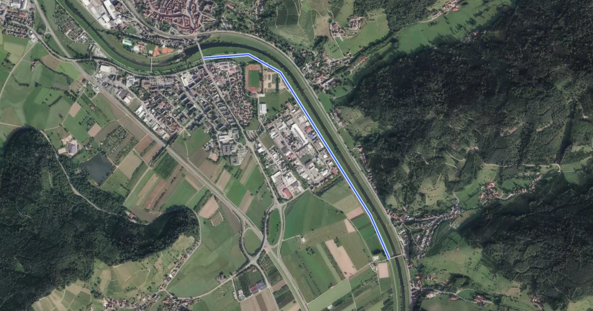 Маршрут Gengenbach Brückenhäuser - Brücke Schwaibach на спутниковом снимке