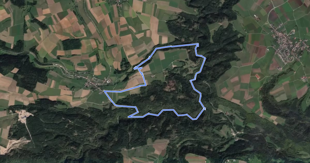 Маршрут Genießerpfad - 3-Schluchten-Tour на спутниковом снимке