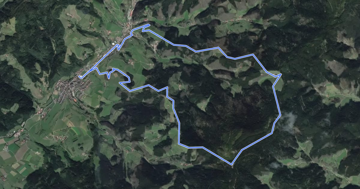 Маршрут Genießerpfad - Harmersbacher Vesperweg на спутниковом снимке