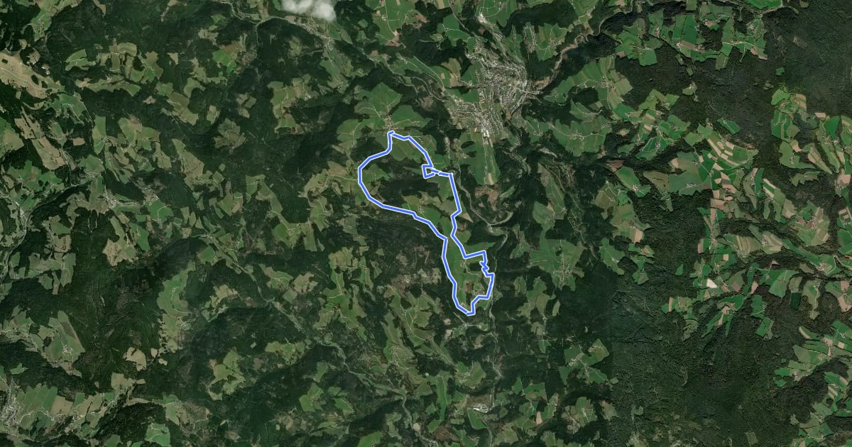Маршрут Genussrundwanderweg Koglhof - Sallegg на спутниковом снимке