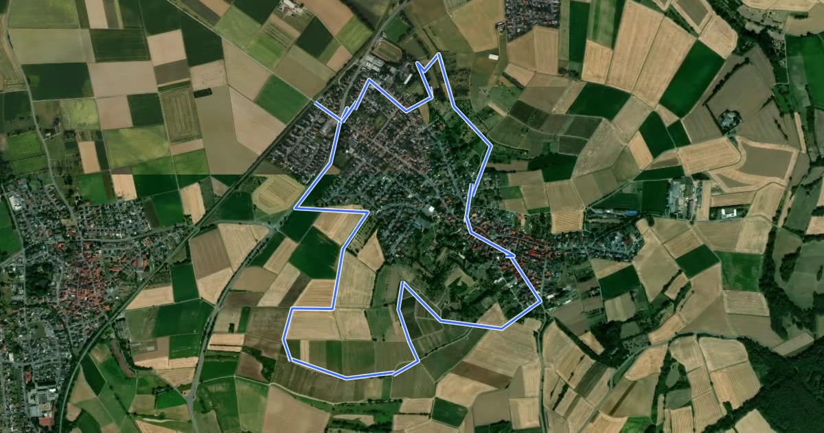 Маршрут Geo-Lehrpfad Klein-Umstadt : Die Kleine Bergstraße – Landschaft, Mensch und Umwelt на спутниковом снимке