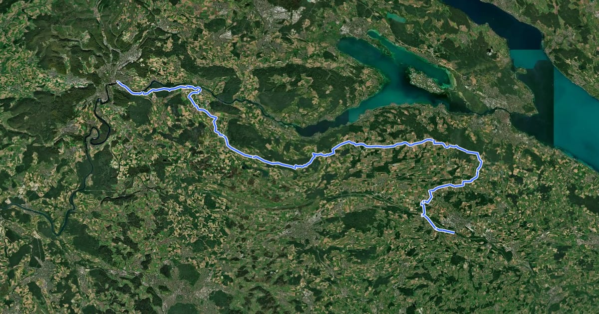 Маршрут Geo-Route на спутниковом снимке