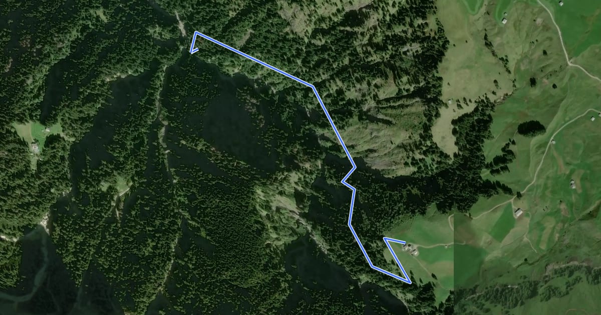Маршрут Geologensteig на спутниковом снимке