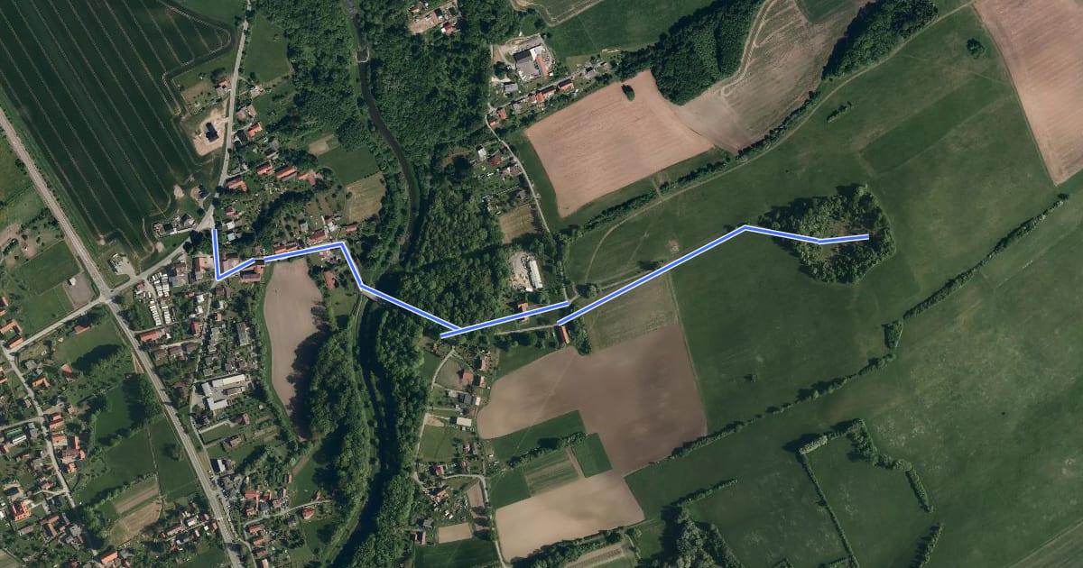Маршрут Geologická naučná stezka Skotnice на спутниковом снимке