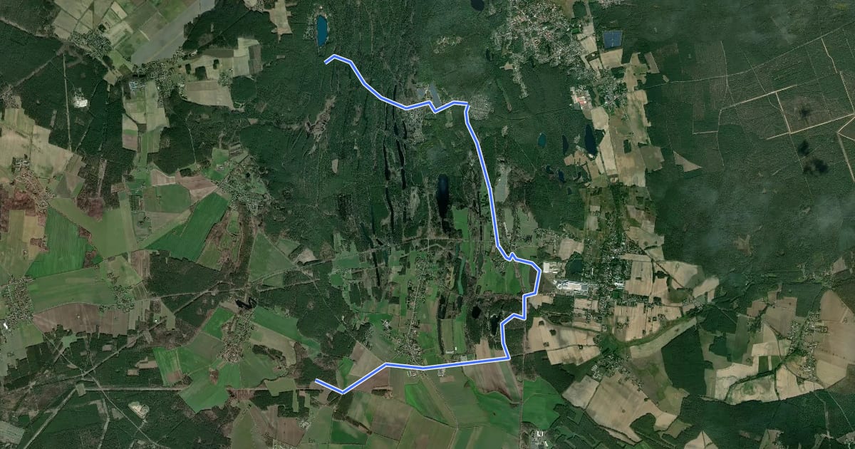 Маршрут Geologietour на спутниковом снимке