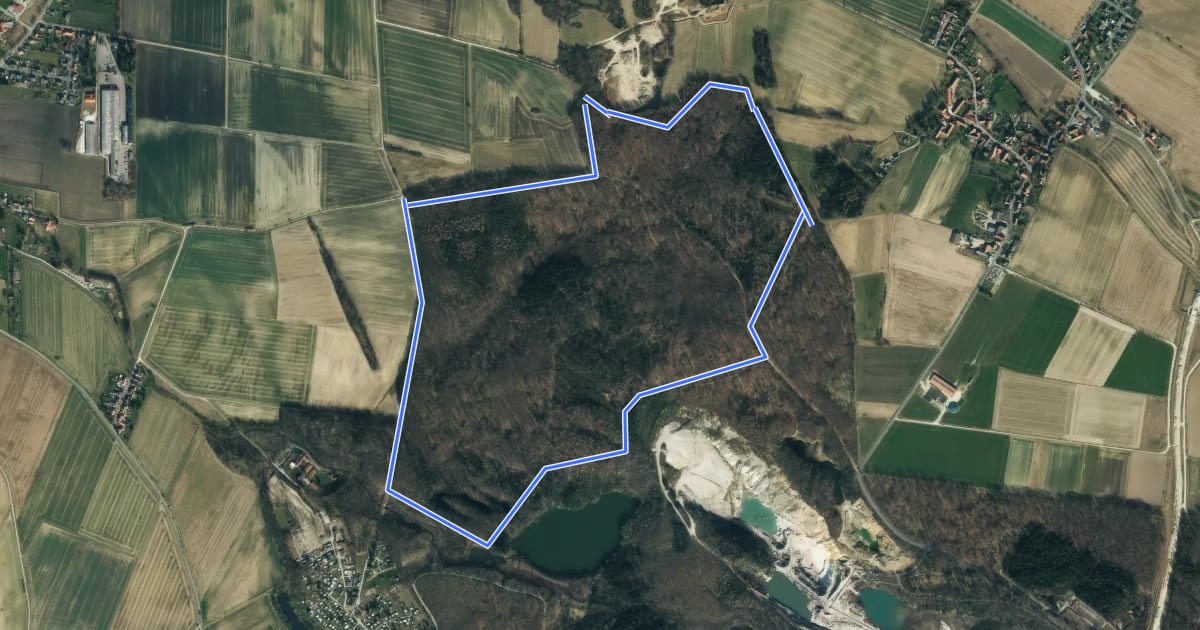Маршрут Geologischer Lehrpfad Weenzerbruch на спутниковом снимке
