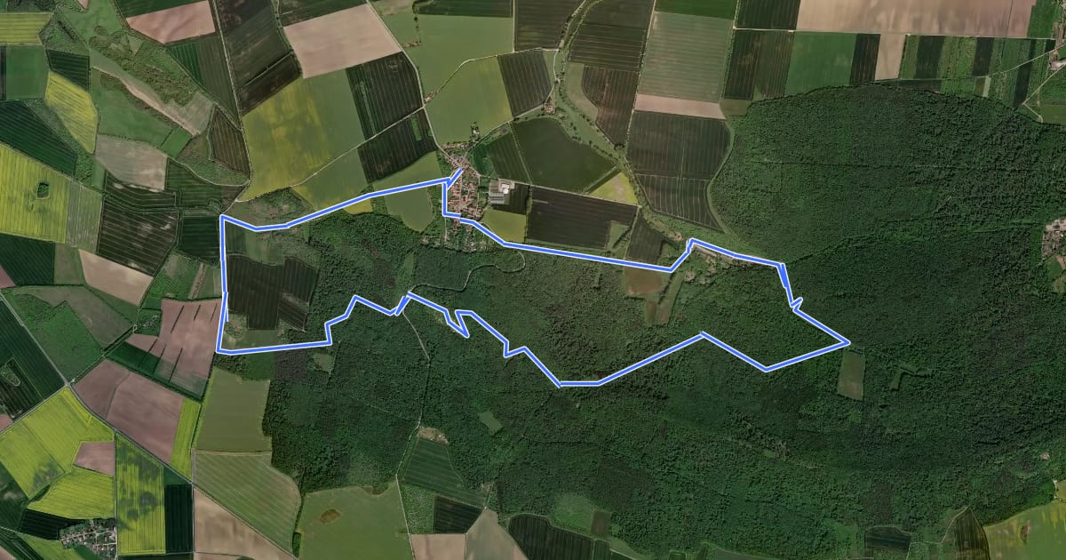 Маршрут Geologischer Rundweg West на спутниковом снимке