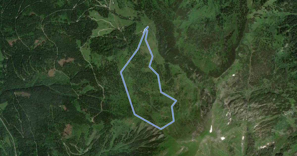 Маршрут Geologischer Wanderweg на спутниковом снимке