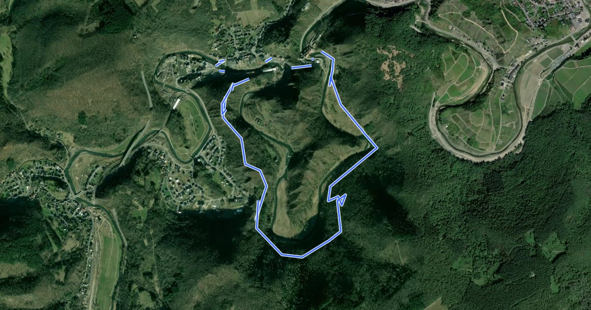 Маршрут Geologischer Wanderweg Altenahr на спутниковом снимке