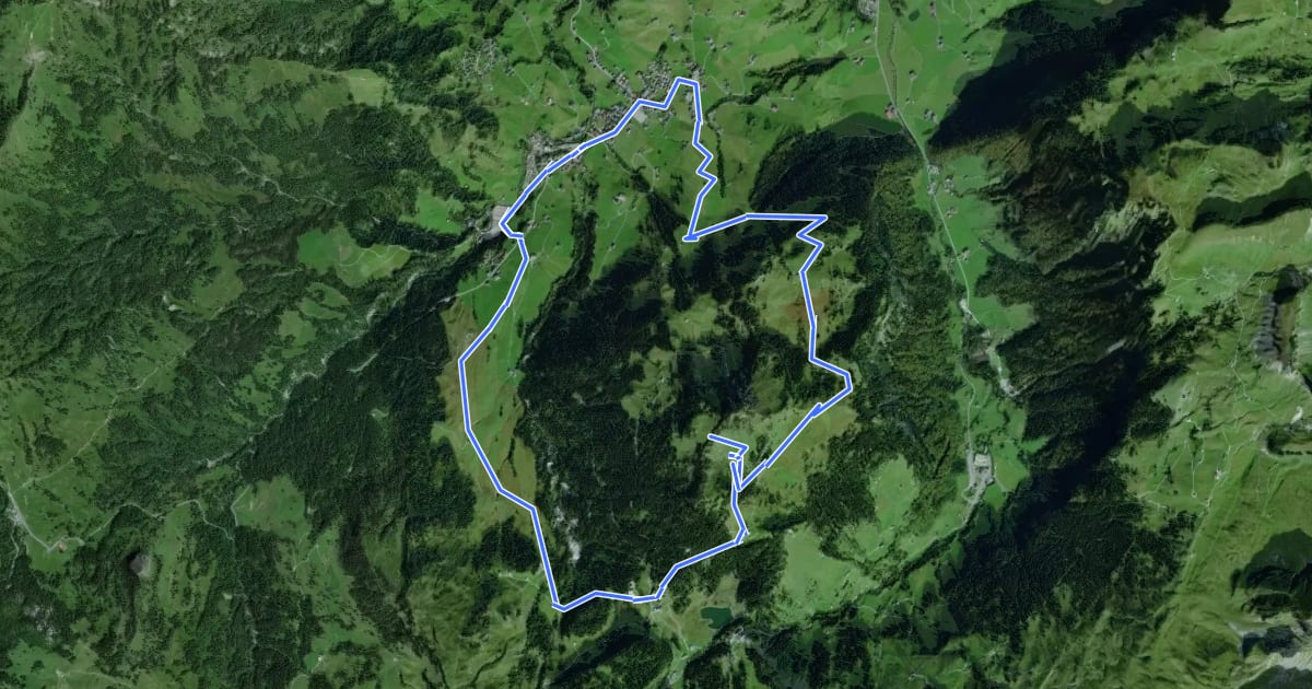Маршрут Geologischer Wanderweg Roggenstock на спутниковом снимке